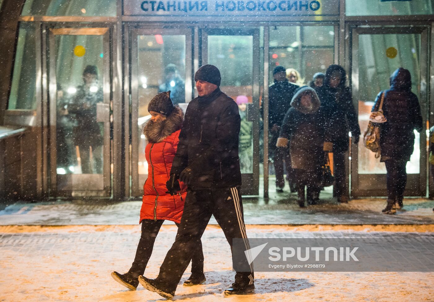 Snowstorm in Moscow