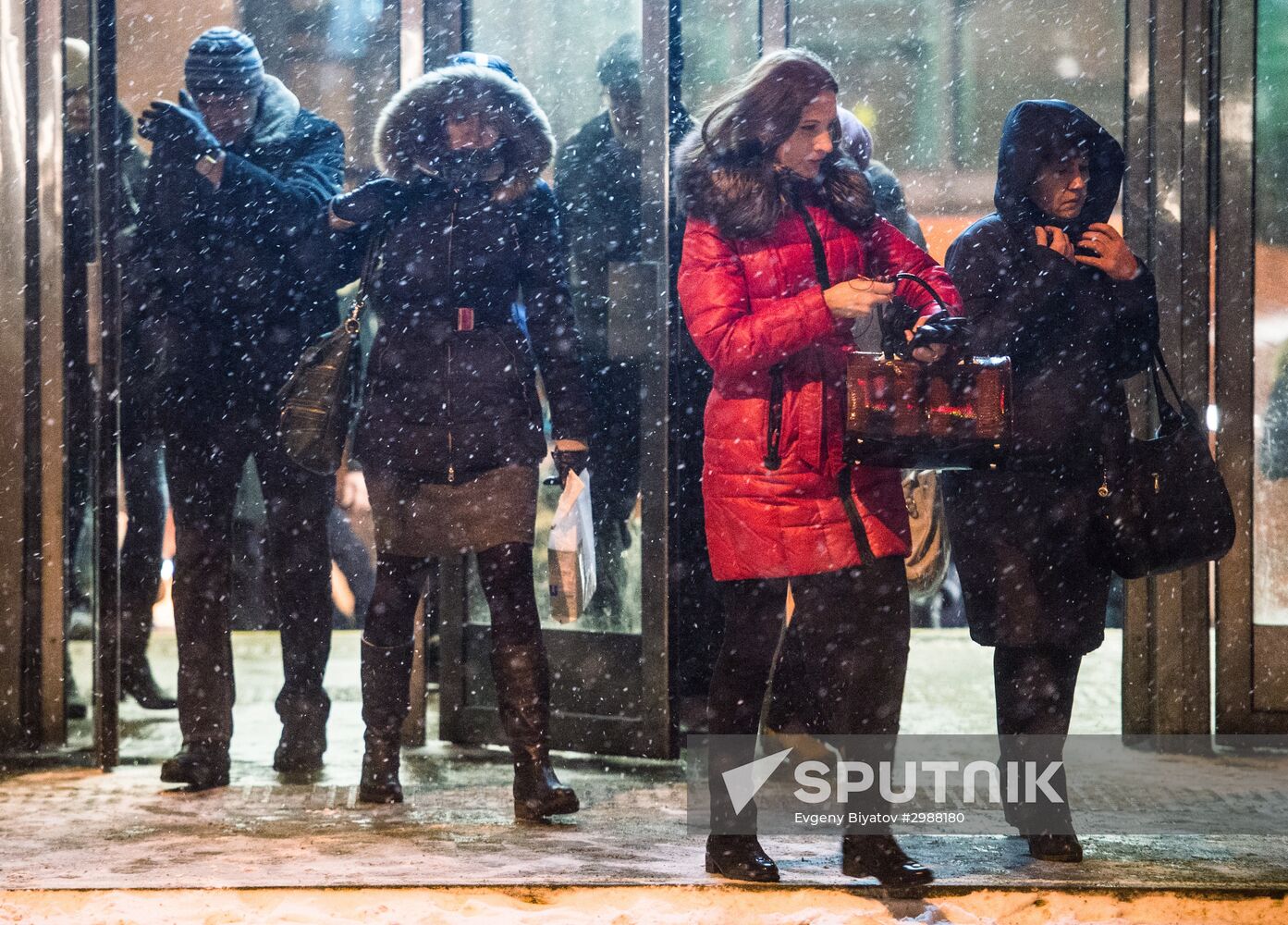 Snowstorm in Moscow