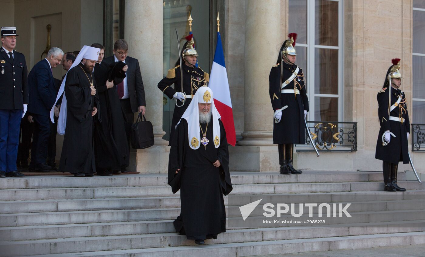 Patriarch Kirill visits Paris