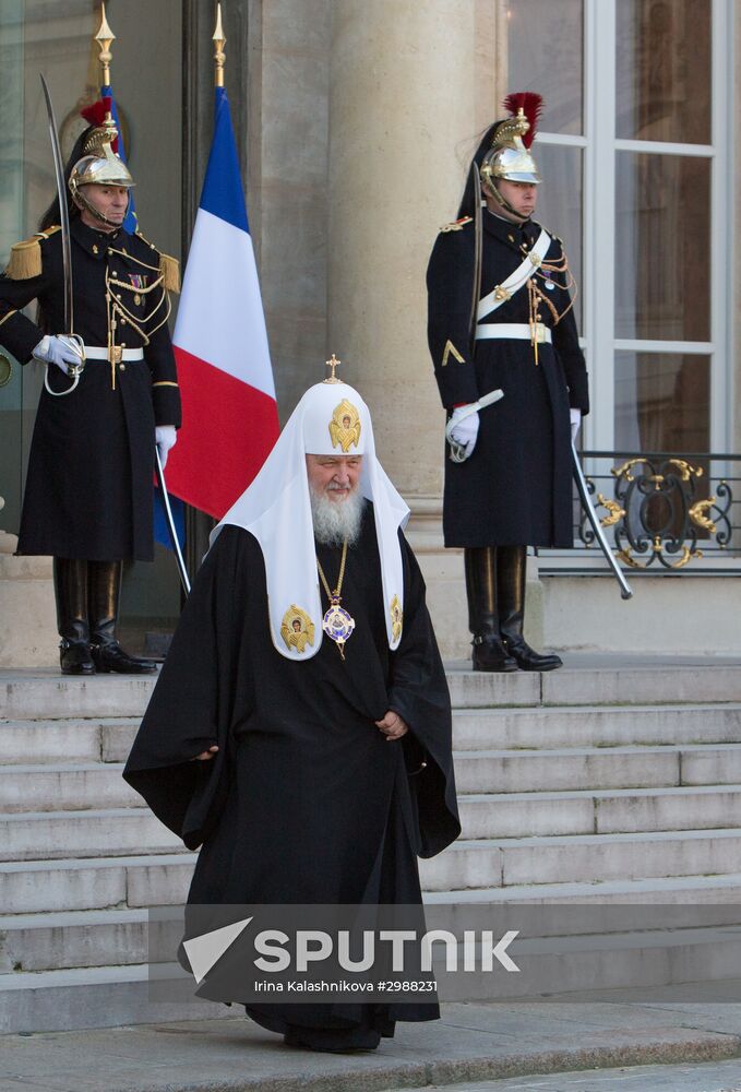 Patriarch Kirill visits Paris