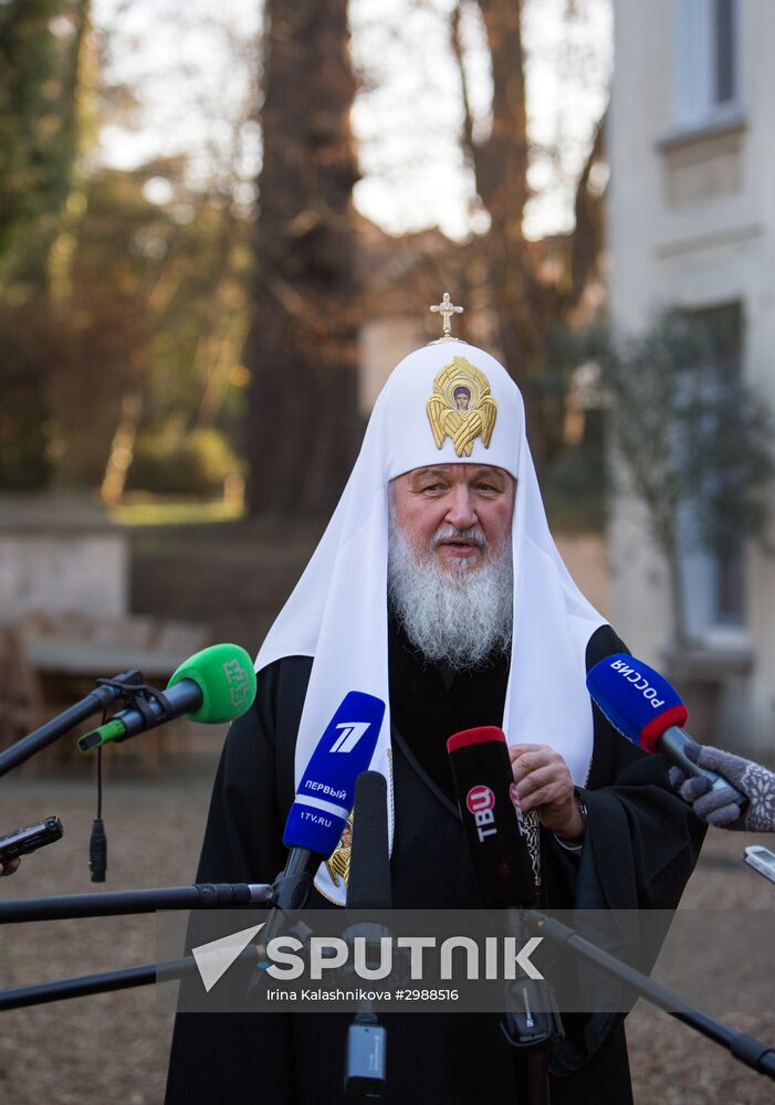 Patriarch Kirill visits Paris