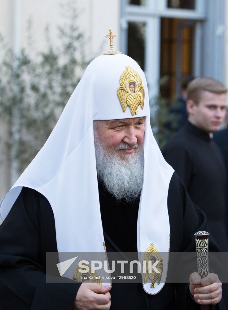 Patriarch Kirill visits Paris