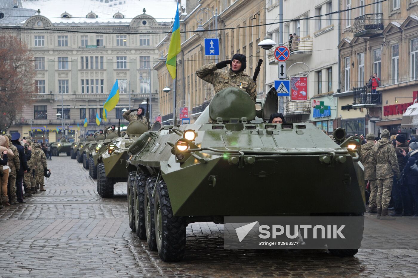 Ukraine's Defenders march
