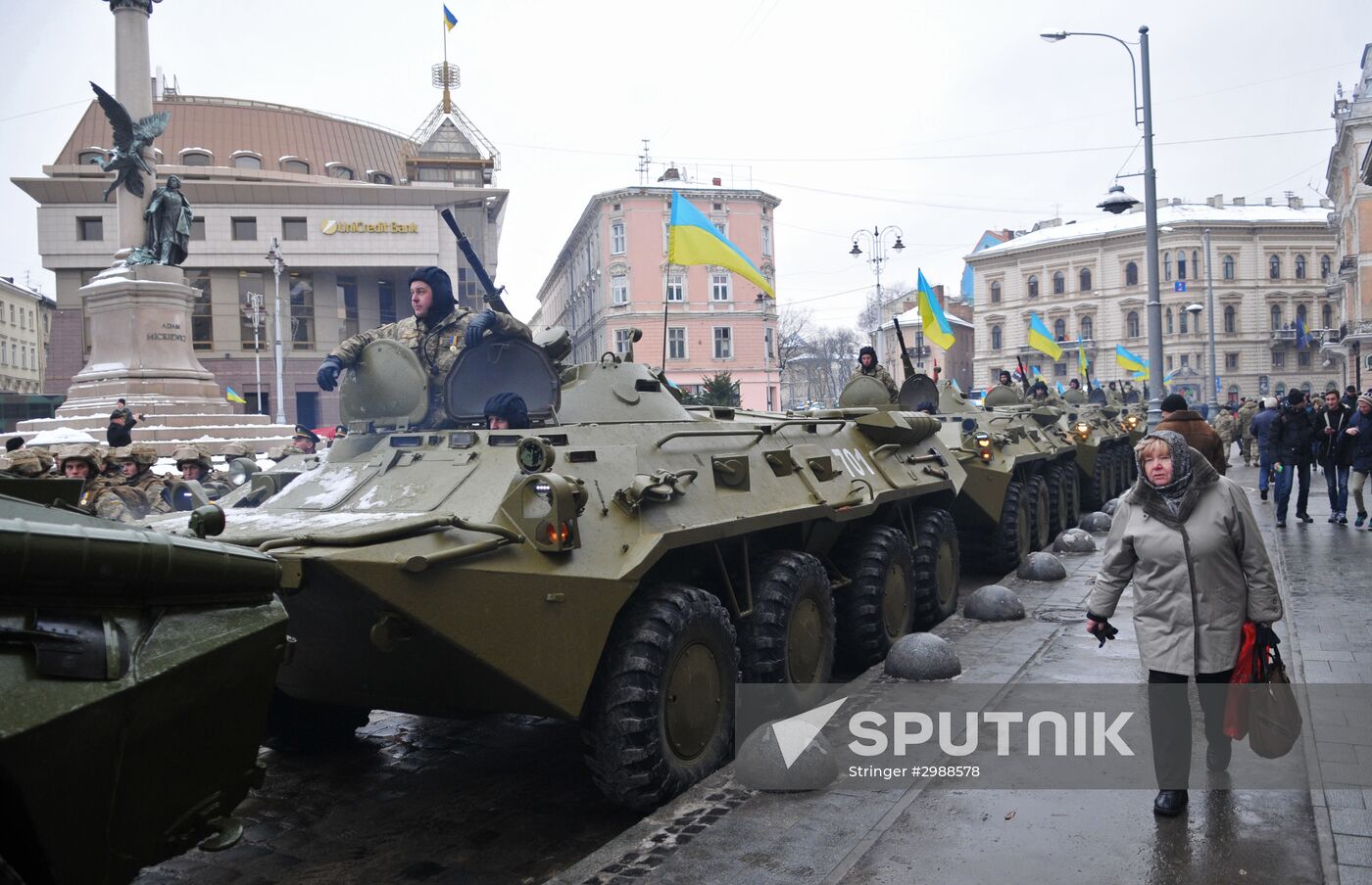Ukraine's Defenders march
