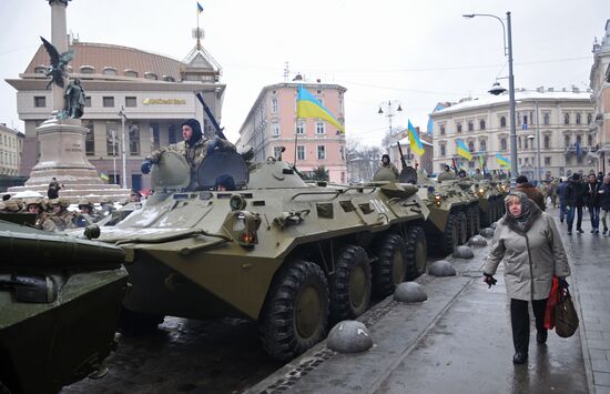Ukraine's Defenders march