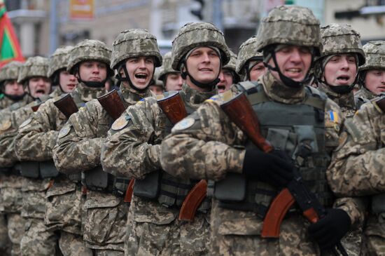 Ukraine's Defenders march