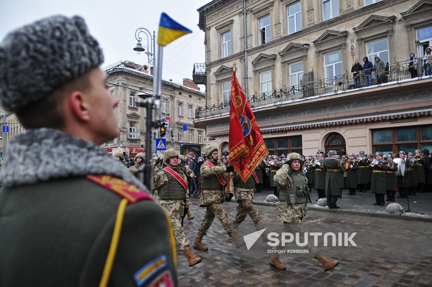 Ukraine's Defenders march