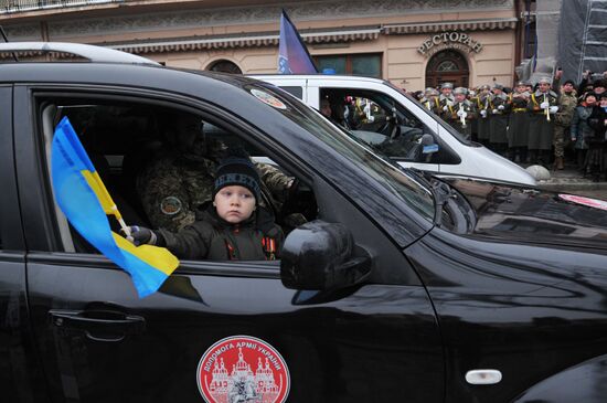 Ukraine's Defenders march