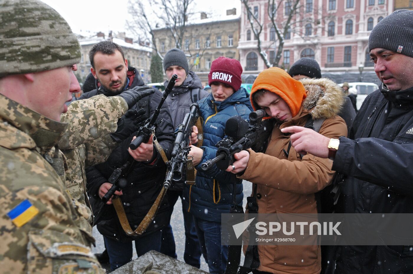 25th anniversary of Ukrainian Armed Forces in Lvov
