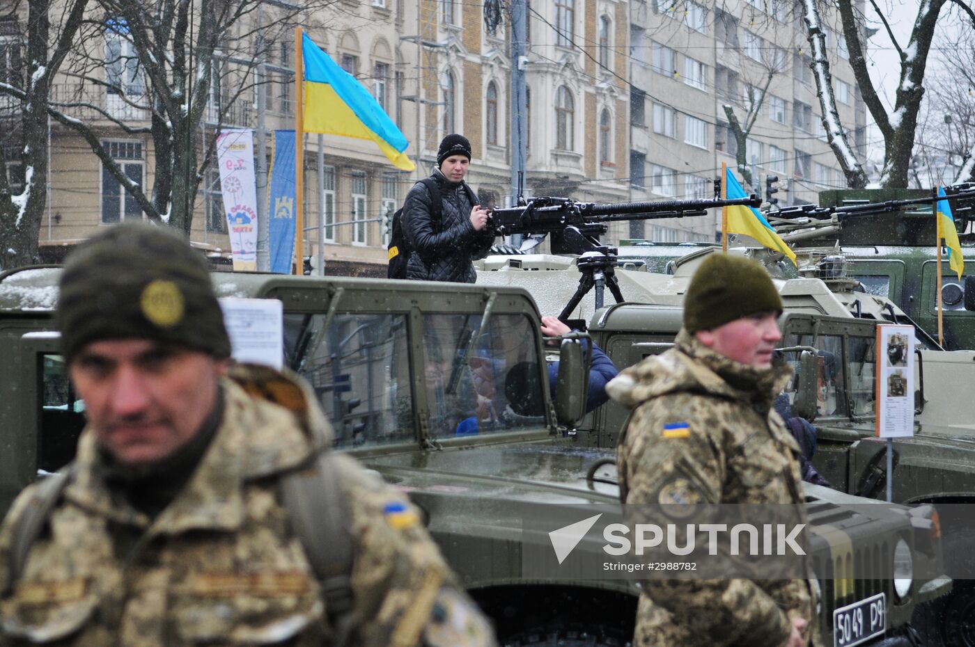25th anniversary of Ukrainian Armed Forces in Lvov