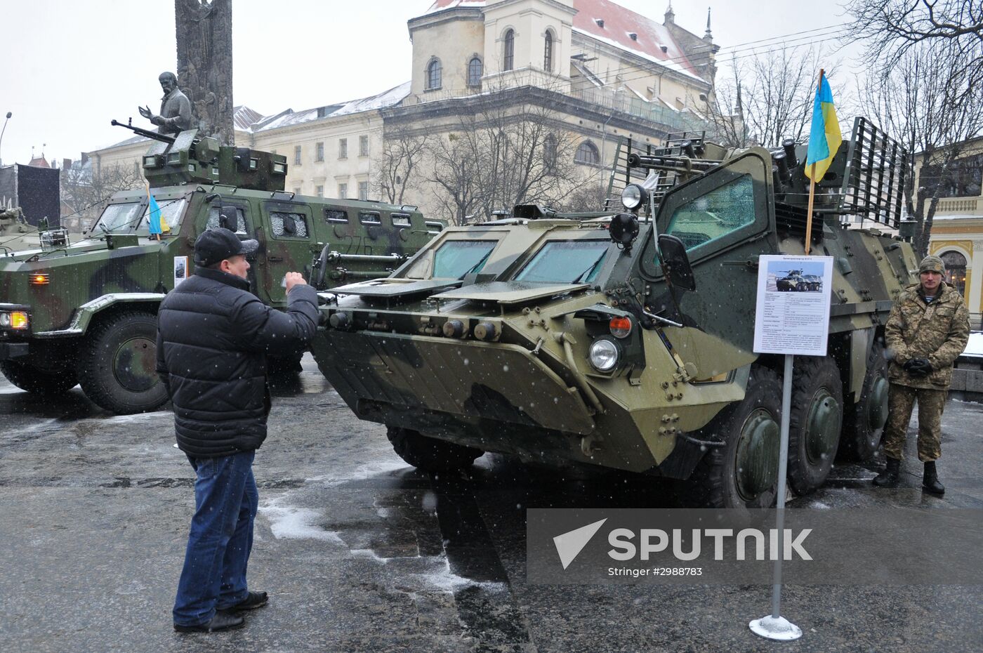 25th anniversary of Ukrainian Armed Forces in Lvov