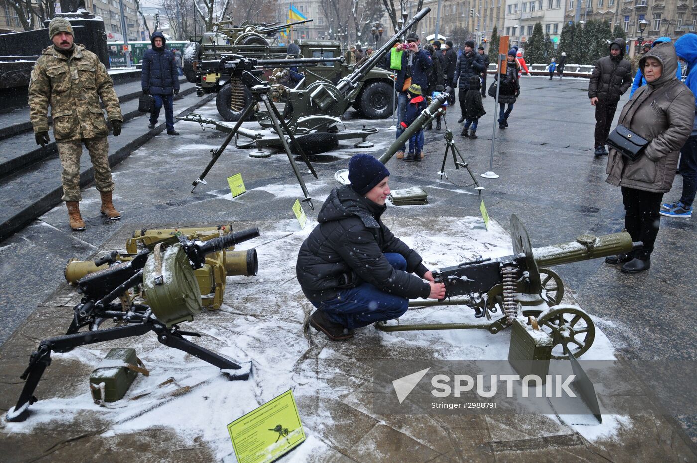 25th anniversary of Ukrainian Armed Forces in Lvov