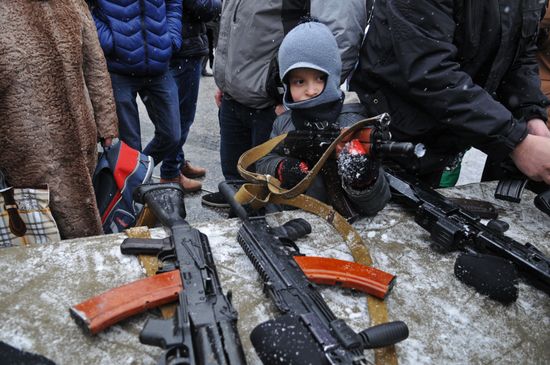 25th anniversary of Ukrainian Armed Forces in Lvov