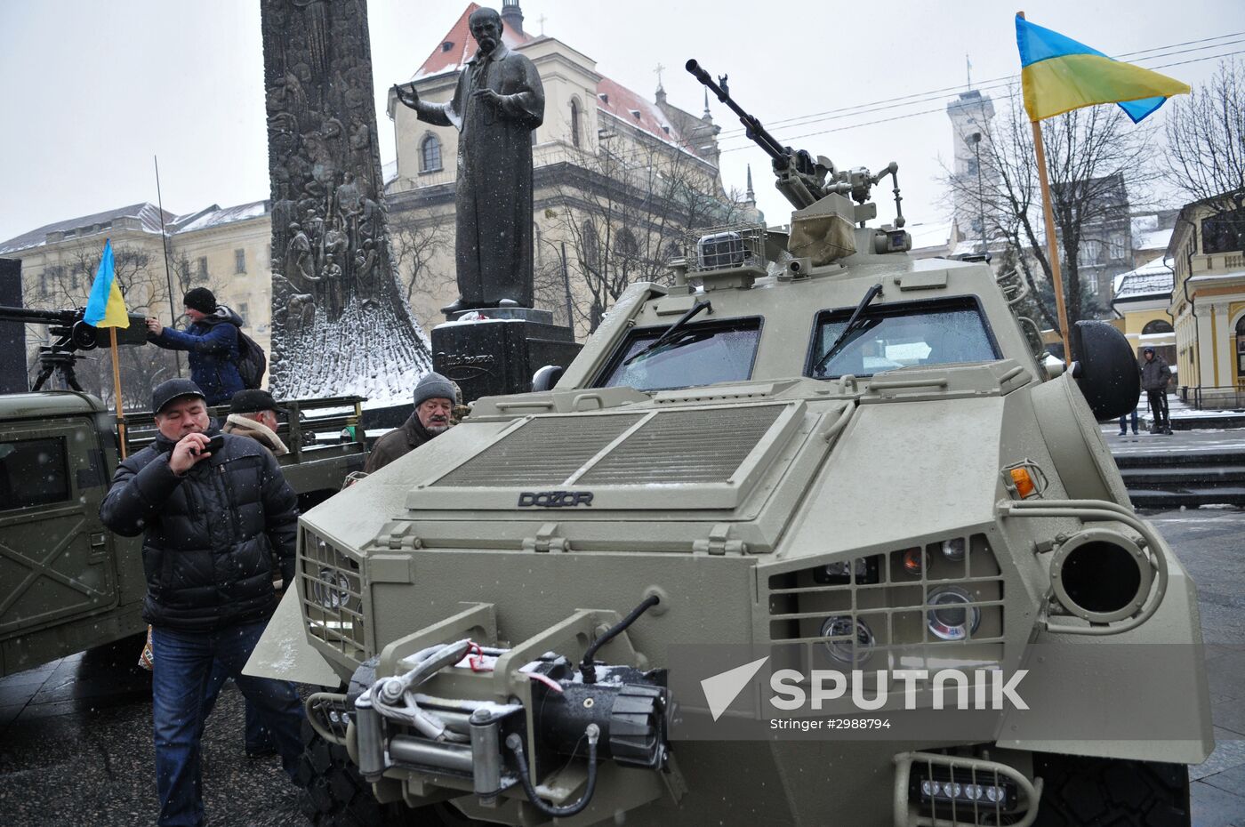 25th anniversary of Ukrainian Armed Forces in Lvov