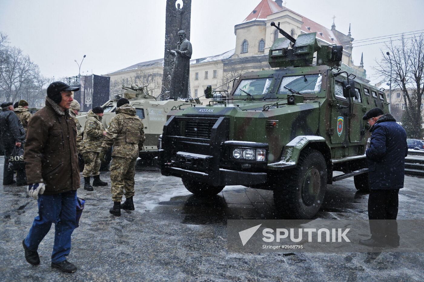25th anniversary of Ukrainian Armed Forces in Lvov