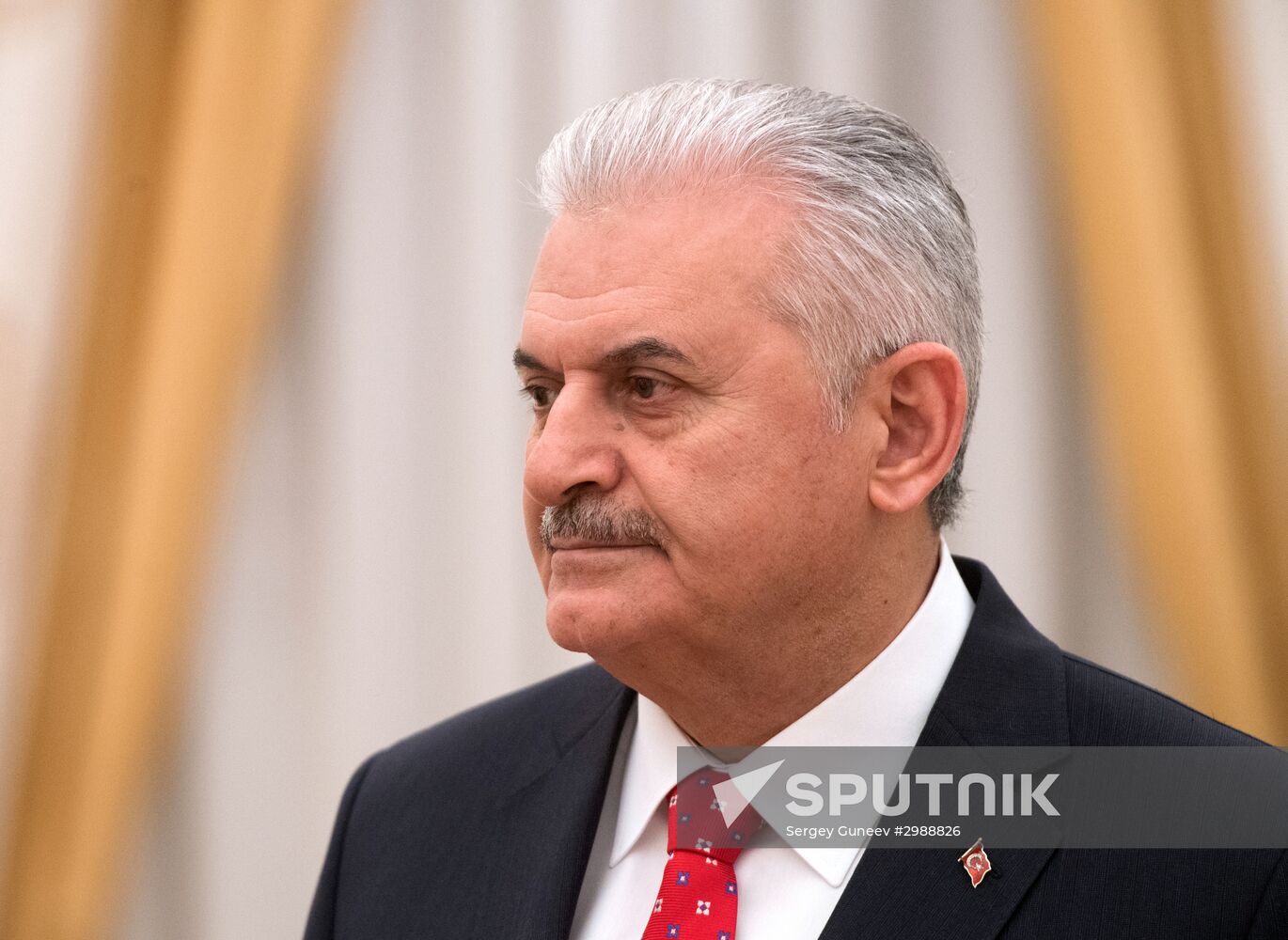 Russian President Vladimir Putin meets with Turkish Prime Minister Binali Yildirim