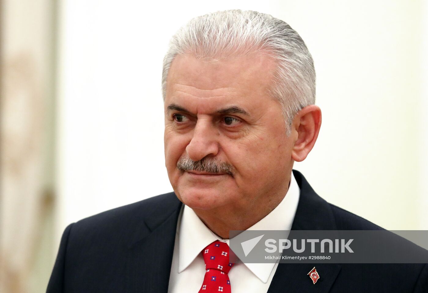 Russian President Vladimir Putin meets with Turkish Prime Minister Binali Yildirim
