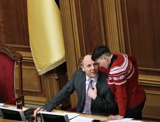 Verkhovna Rada meeting in Kiev