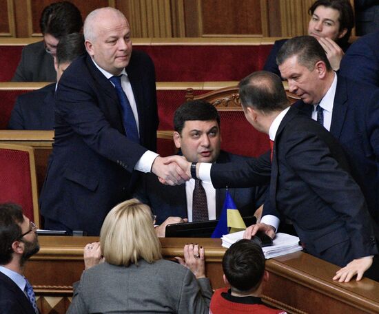 Verkhovna Rada meeting in Kiev