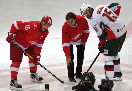 Hockey. KHL. Spartak - Ak Bars match