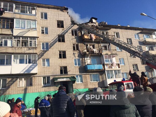 Household gas explosion in residential building in Khabarovsk Territory