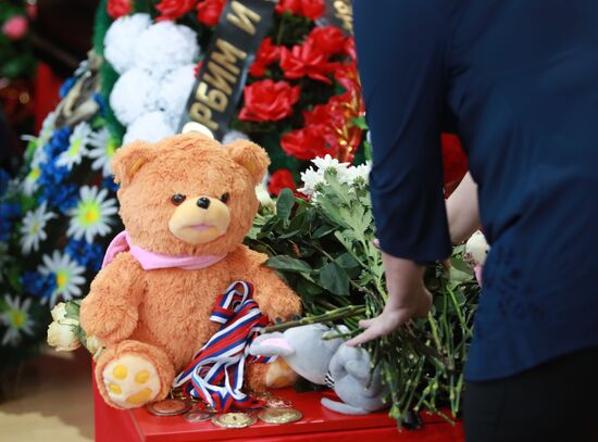 Farewell ceremony for children killed in road accident in Nefteyugansk