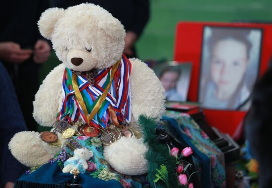 Farewell ceremony for children killed in road accident in Nefteyugansk