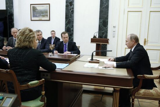 President Vladimir Putin holds meeting of Russia's Security Council