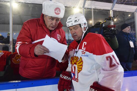 Moscow gala match marks 70th anniversary of Russian ice hockey