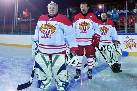 Moscow gala match marks 70th anniversary of Russian ice hockey