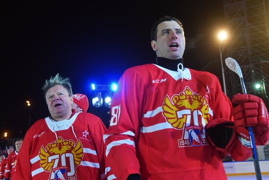 Moscow gala match marks 70th anniversary of Russian ice hockey