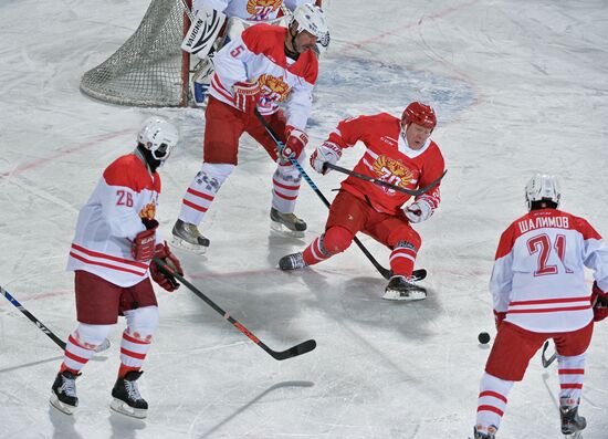 Moscow gala match marks 70th anniversary of Russian ice hockey