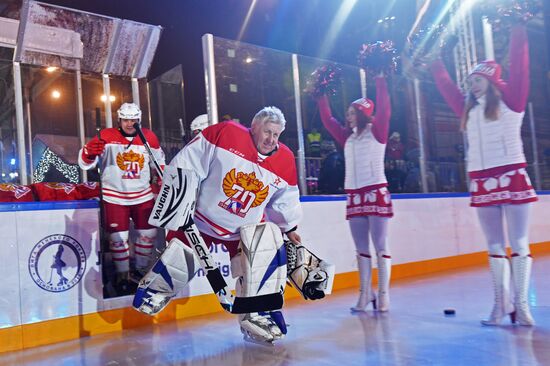 Moscow gala match marks 70th anniversary of Russian ice hockey