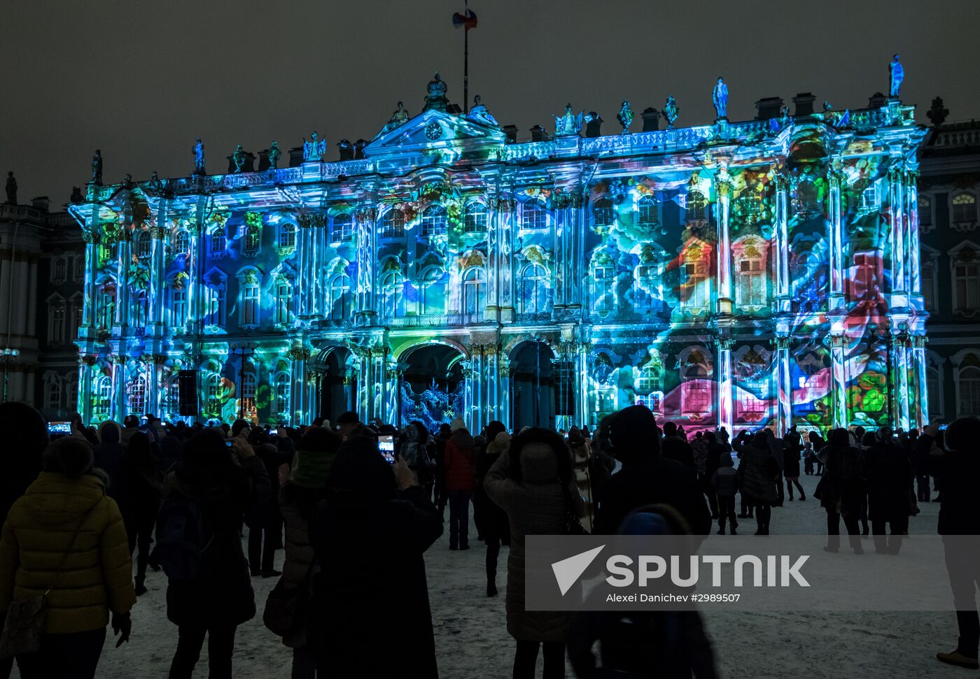 The Mystery of Light 3D projection show in St. Petersburg