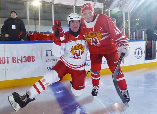 Moscow gala match marks 70th anniversary of Russian ice hockey
