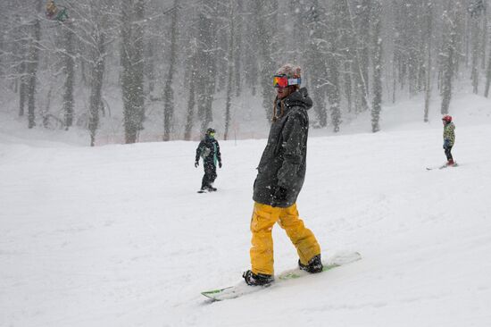 Ski season begins at Gorky Gorod ski resort in Sochi