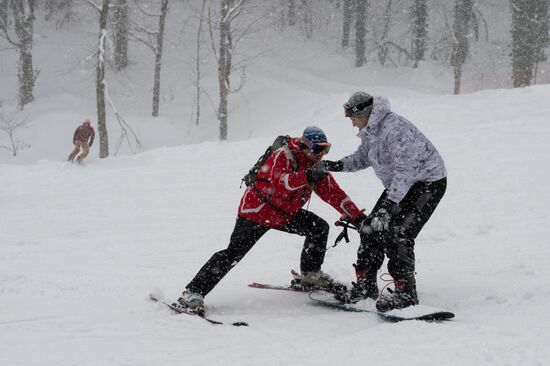 Ski season begins at Gorky Gorod ski resort in Sochi