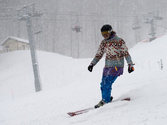 Ski season begins at Gorky Gorod ski resort in Sochi