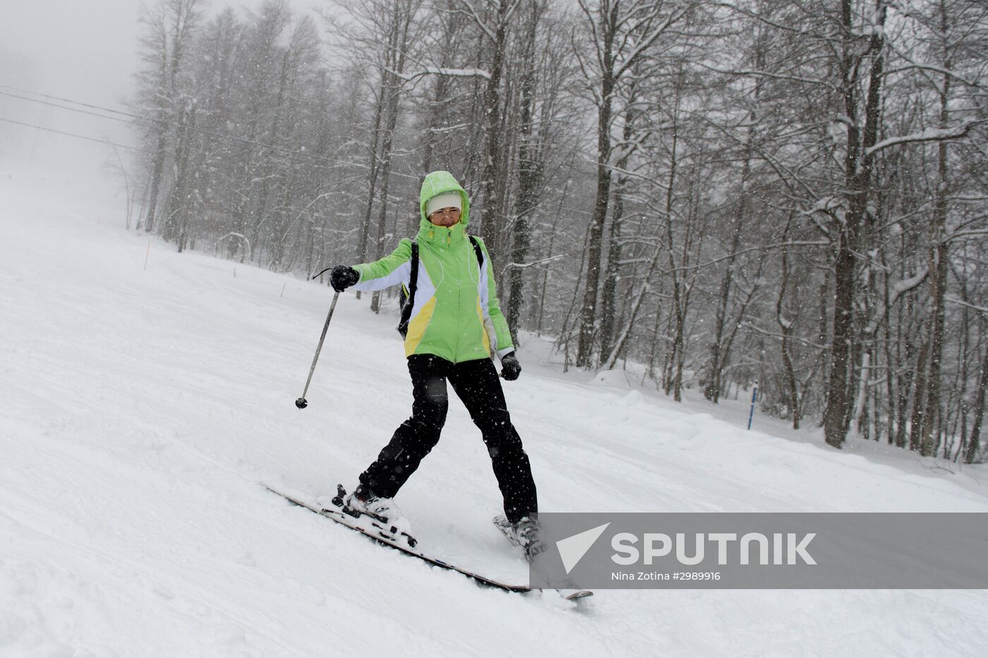 Ski season begins at Gorky Gorod ski resort in Sochi
