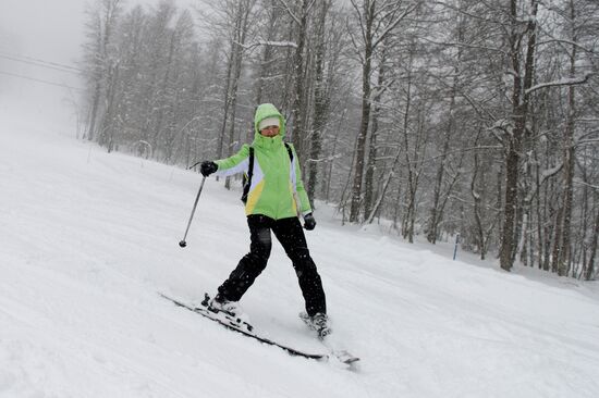 Ski season begins at Gorky Gorod ski resort in Sochi