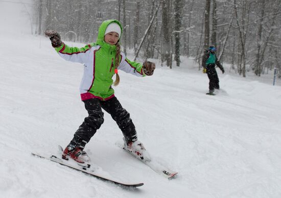 Ski season begins at Gorky Gorod ski resort in Sochi