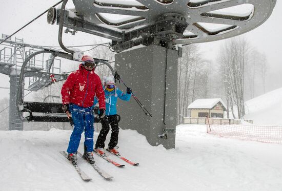 Ski season begins at Gorki Gorod ski resort in Sochi