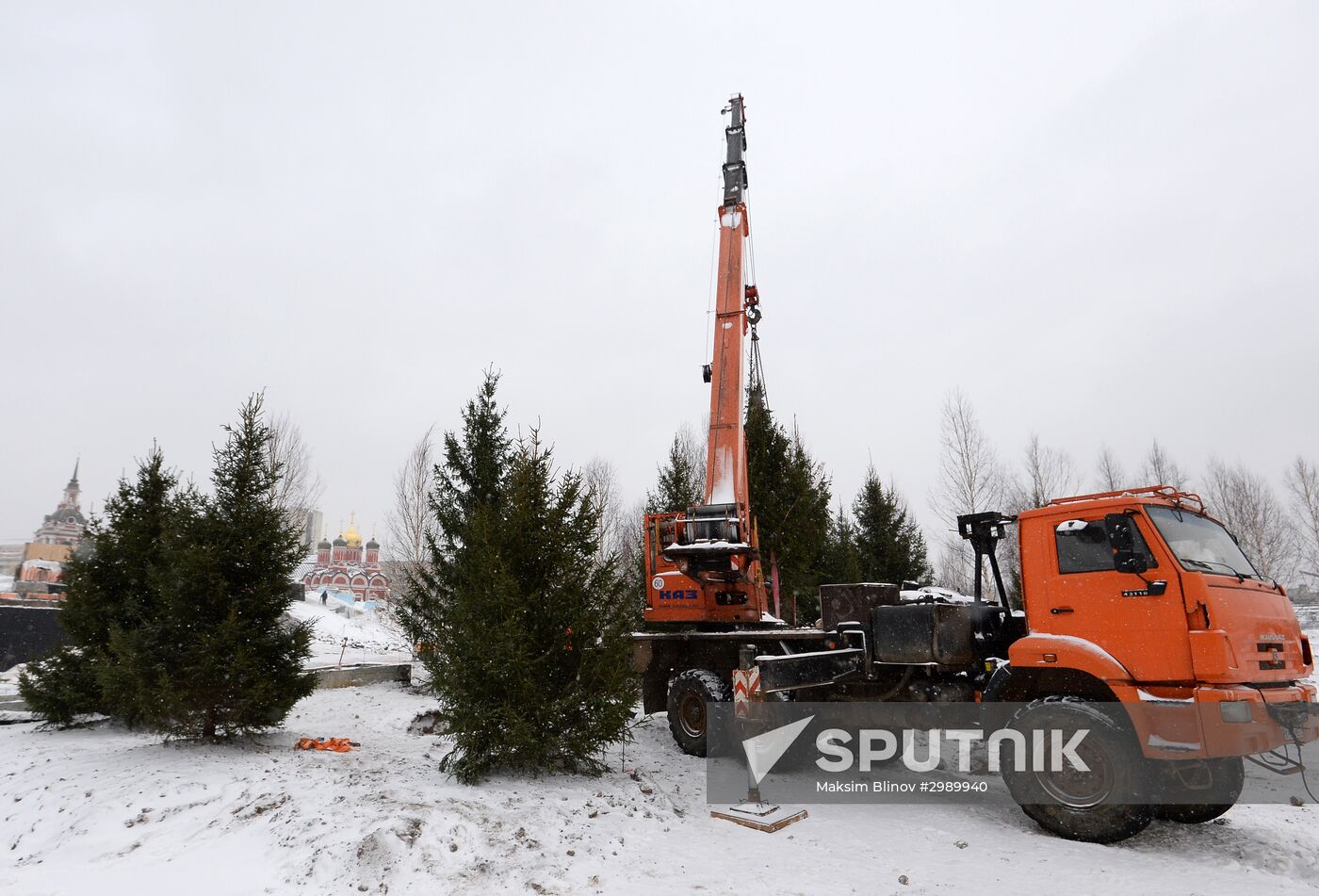 Zaryadye Park construction in Moscow