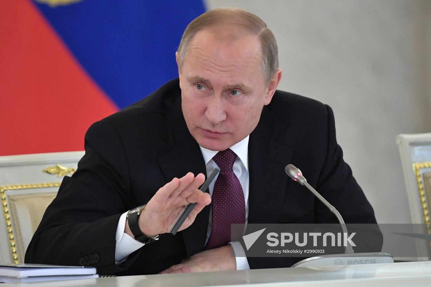 Russian President Vladimir Putin holds Council for Civil Society and Human Rights meeting