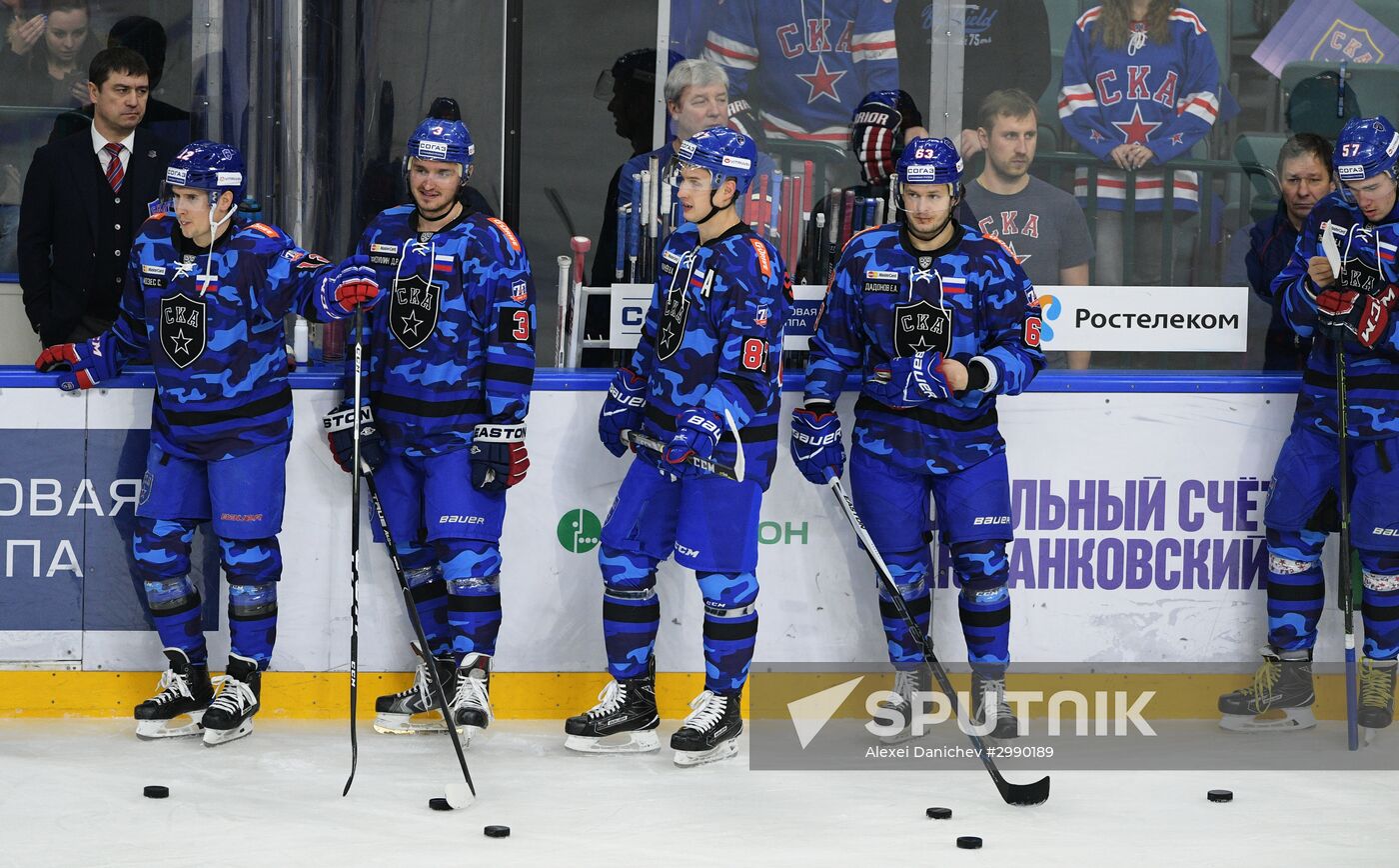 Ice hockey. KHL. SKA vs. Dynamo Moscow