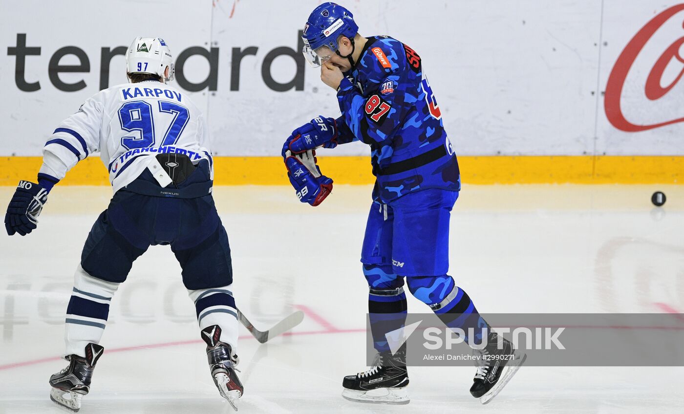 Ice hockey. KHL. SKA vs. Dynamo Moscow