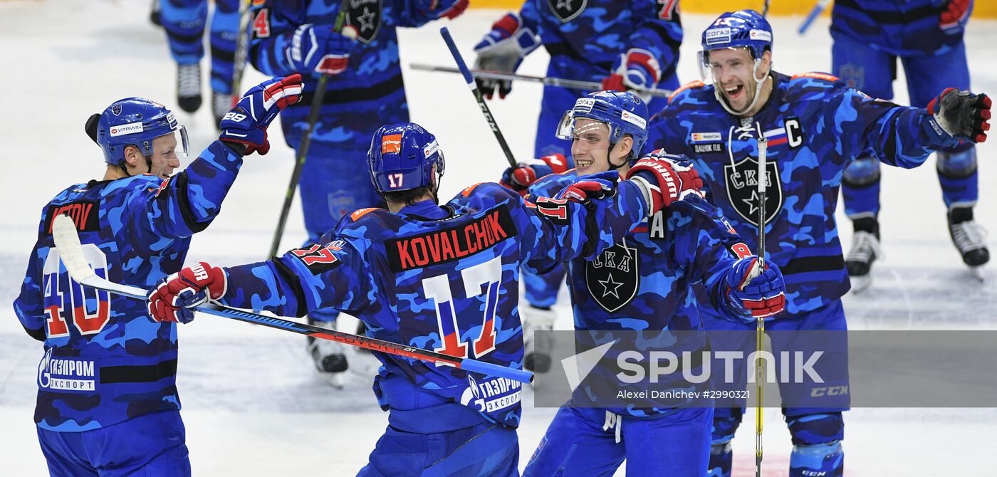 Ice hockey. KHL. SKA vs. Dynamo Moscow