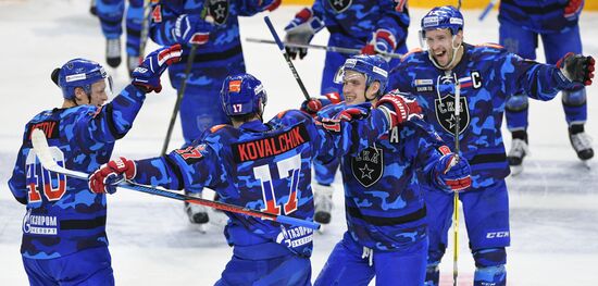Ice hockey. KHL. SKA vs. Dynamo Moscow