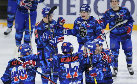 Ice hockey. KHL. SKA vs. Dynamo Moscow