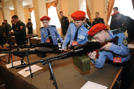 Regional meeting Yunarmiya youth patriotic movement in Trans-Baikal Territory